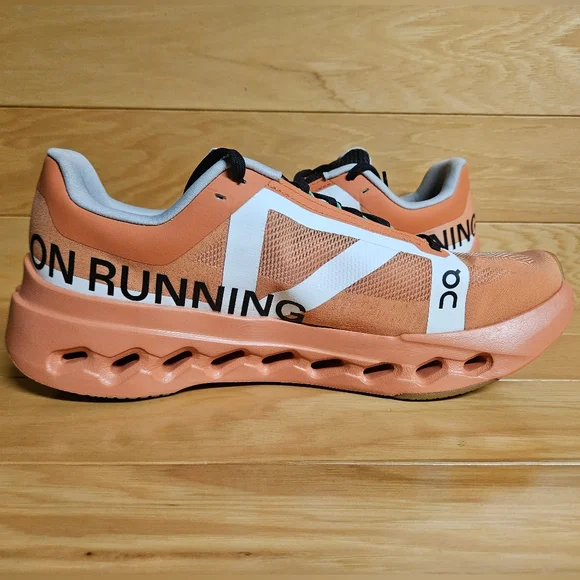 On Cloudsurfer Next Z5 Womens Size 9.5 Canyon White Orange Running Shoe Sneaker